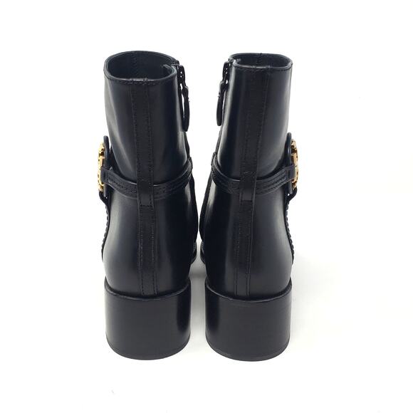 Tory Burch Miller 45MM Ankle Bootie Calf Leather Perfect Black 61151 Size 7 - Picture 6 of 8